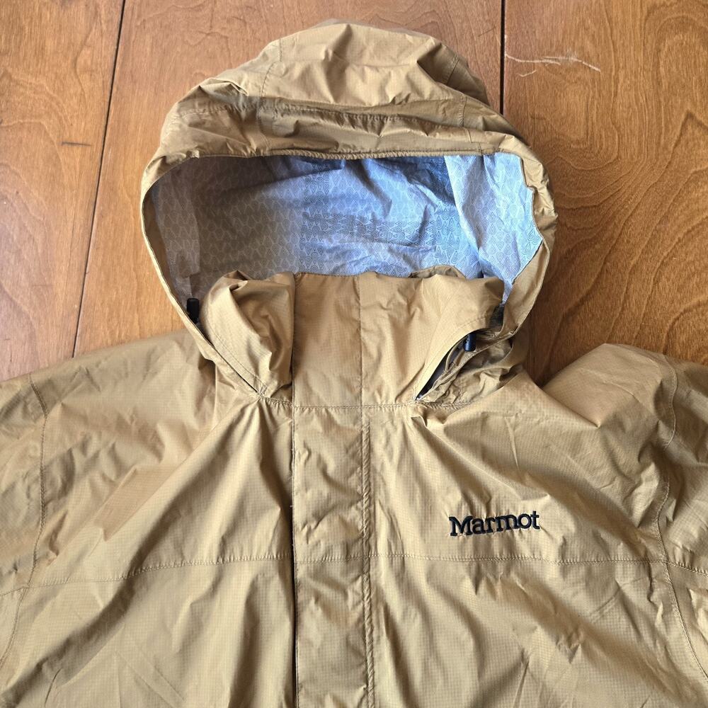 Marmot Men's Caramel Hooded Rain Jacket - Picture 5 of 14